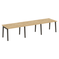 Onix Wood Стол переговорный (3 столешницы) OW.PRG-3.2 Белый бриллиант/Дуб светлый/Белый металл 3540*980*750 Onix Wood Стол переговорный (3 столешницы) OW.PRG-3.2 Белый бриллиант/Дуб светлый/Белый металл 3540*980*750
