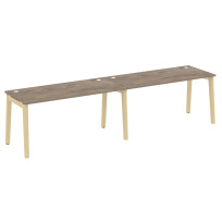 Onix Wood Рабочая станция OW.RS-2.4.7 Белый бриллиант/Дуб светлый/Белый металл 3160*720*750 Onix Wood Рабочая станция OW.RS-2.4.7 Белый бриллиант/Дуб светлый/Белый металл 3160*720*750