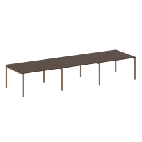 Metal System Quattro Перег. стол (3 столешницы) на П-оразном м/к 40БП.ПРГ-3.3 Акация/Антрацит металл 4200*1235*750 Metal System Quattro Перег. стол (3 столешницы) на П-оразном м/к 40БП.ПРГ-3.3 Акация/Антрацит металл 4200*1235*750