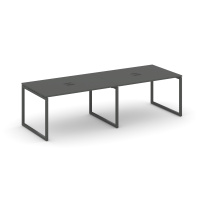Стол для переговоров Style Project SN-4O.SPRG-013 Акация Лорка/Металл Черный 2760×980×750