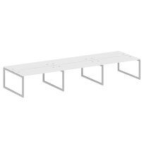 Metal System Quattro Р. ст. на 6 раб. места на О-образном м/к 50БО.СМ-6.4 Акация/Антрацит металл 4800*1475*750 Metal System Quattro Р. ст. на 6 раб. места на О-образном м/к 50БО.СМ-6.4 Акация/Антрацит металл 4800*1475*750