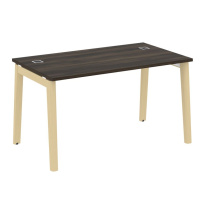 Onix Wood Direct Стол руководителя OW.SRR-3.8 Белый бриллиант/Дуб светлый/Белый металл 1380*800*750 Onix Wood Direct Стол руководителя OW.SRR-3.8 Белый бриллиант/Дуб светлый/Белый металл 1380*800*750