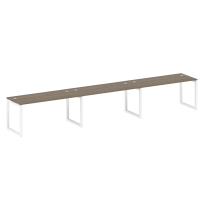 Metal System Quattro Р. ст. на 3 раб. места на О-образном м/к 50БО.СМ-3.4 Акация/Антрацит металл 4800*720*750 Metal System Quattro Р. ст. на 3 раб. места на О-образном м/к 50БО.СМ-3.4 Акация/Антрацит металл 4800*720*750