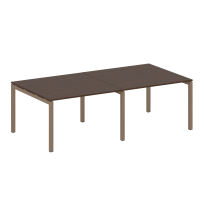 Metal System Quattro Перег. стол (2 столешницы) на П-образном м/к 50БП.ПРГ-2.2 Акация/Антрацит металл 2400*1235*750 Metal System Quattro Перег. стол (2 столешницы) на П-образном м/к 50БП.ПРГ-2.2 Акация/Антрацит металл 2400*1235*750