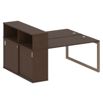 Metal System Quattro Р. ст. с шкафом-купе на О-образном м/к 50БО.РС-СШК-2.3 Т Акация/Антрацит металл 1810*1475*1098 Metal System Quattro Р. ст. с шкафом-купе на О-образном м/к 50БО.РС-СШК-2.3 Т Акация/Антрацит металл 1810*1475*1098