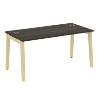 Onix Wood Direct Стол руководителя OW.SRR-4.8 Белый бриллиант/Дуб светлый/Белый металл 1580*800*750 Onix Wood Direct Стол руководителя OW.SRR-4.8 Белый бриллиант/Дуб светлый/Белый металл 1580*800*750