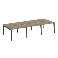 Onix Wood Рабочая станция OW.D.RS-6.2.7 Белый бриллиант/Дуб светлый/Белый металл 3540*1475*750 Onix Wood Рабочая станция OW.D.RS-6.2.7 Белый бриллиант/Дуб светлый/Белый металл 3540*1475*750