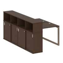 Metal System Quattro Р. ст. с шкафом-купе на О-образном м/к 50БО.РС-СШК-4.1 Т Акация/Антрацит металл 1410*2332*1098 Metal System Quattro Р. ст. с шкафом-купе на О-образном м/к 50БО.РС-СШК-4.1 Т Акация/Антрацит металл 1410*2332*1098