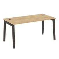 Onix Wood Direct Стол руководителя OW.SRR-4.8 Белый бриллиант/Дуб светлый/Белый металл 1580*800*750 Onix Wood Direct Стол руководителя OW.SRR-4.8 Белый бриллиант/Дуб светлый/Белый металл 1580*800*750