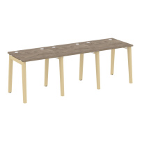 Onix Wood Рабочая станция OW.RS-3.0.7 Белый бриллиант/Дуб светлый/Белый металл 2340*720*750 Onix Wood Рабочая станция OW.RS-3.0.7 Белый бриллиант/Дуб светлый/Белый металл 2340*720*750
