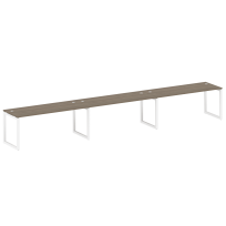 Metal System Quattro Р. ст. на 3 раб. места на О-образном м/к 50БО.СМ-3.5 Акация/Антрацит металл 5400*720*750 Metal System Quattro Р. ст. на 3 раб. места на О-образном м/к 50БО.СМ-3.5 Акация/Антрацит металл 5400*720*750