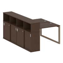 Metal System Quattro Р. ст. с шкафом-купе на О-образном м/к 50БО.РС-СШК-4.2 Т Акация/Антрацит металл 1610*2332*1098 Metal System Quattro Р. ст. с шкафом-купе на О-образном м/к 50БО.РС-СШК-4.2 Т Акация/Антрацит металл 1610*2332*1098