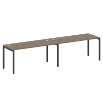 Metal System Quattro Р. ст. на 2 раб. места на П-образном м/к 40БП.СМ-2.4 Акация/Антрацит металл 3200*720*750 Metal System Quattro Р. ст. на 2 раб. места на П-образном м/к 40БП.СМ-2.4 Акация/Антрацит металл 3200*720*750