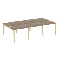 Onix Wood Рабочая станция OW.D.RS-6.1.8 Белый бриллиант/Дуб светлый/Белый металл 2940*1635*750 Onix Wood Рабочая станция OW.D.RS-6.1.8 Белый бриллиант/Дуб светлый/Белый металл 2940*1635*750