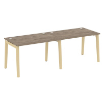 Onix Wood Рабочая станция OW.RS-2.2.8 Белый бриллиант/Дуб светлый/Белый металл 2360*800*750 Onix Wood Рабочая станция OW.RS-2.2.8 Белый бриллиант/Дуб светлый/Белый металл 2360*800*750