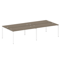 Metal System Quattro Р. ст. на 4 раб. места на П-образном м/к 40БП.СМ-4.4 Акация/Антрацит металл 3200*1475*750 Metal System Quattro Р. ст. на 4 раб. места на П-образном м/к 40БП.СМ-4.4 Акация/Антрацит металл 3200*1475*750