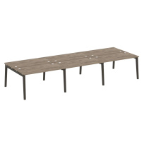 Onix Wood Рабочая станция OW.D.RS-6.3.7 Белый бриллиант/Дуб светлый/Белый металл 4140*1475*750 Onix Wood Рабочая станция OW.D.RS-6.3.7 Белый бриллиант/Дуб светлый/Белый металл 4140*1475*750