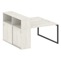 Metal System Quattro Р. ст. с шкафом-купе на О-образном м/к 40БО.РС-СШК-2.2 Т Акация/Антрацит металл 1610*1475*1098 Metal System Quattro Р. ст. с шкафом-купе на О-образном м/к 40БО.РС-СШК-2.2 Т Акация/Антрацит металл 1610*1475*1098