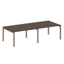 Metal System Quattro Перег. стол (2 столешницы) на П-образном м/к 50БП.ПРГ-2.3 Акация/Антрацит металл 2800*1235*750 Metal System Quattro Перег. стол (2 столешницы) на П-образном м/к 50БП.ПРГ-2.3 Акация/Антрацит металл 2800*1235*750