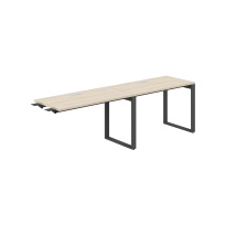 Стол-бенч комбо s-b-s с лючком Allegro / 2400×600×750 / Профиль О-образный: 70×20 Антрацит / Столешница: Белый / AG.191.WH.L.72.AN Стол-бенч комбо s-b-s с лючком Allegro / 2400×600×750 / Профиль О-образный: 70×20 Антрацит / Столешница: Белый / AG.191.WH.L.72.AN