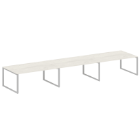Metal System Перег. стол (3 столешницы) на О-оразном м/к БО.ПРГ-3.5 Акация/Антрацит металл 5400*1235*750