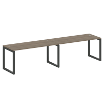 Metal System Quattro Р. ст. на 2 раб. места на О-образном м/к 50БО.СМ-2.4 Акация/Антрацит металл 3200*720*750 Metal System Quattro Р. ст. на 2 раб. места на О-образном м/к 50БО.СМ-2.4 Акация/Антрацит металл 3200*720*750