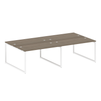 Metal System Quattro Р. ст. на 4 раб. места на О-образном м/к 40БО.СМ-4.3 Акация/Антрацит металл 2800*1475*750 Metal System Quattro Р. ст. на 4 раб. места на О-образном м/к 40БО.СМ-4.3 Акация/Антрацит металл 2800*1475*750