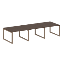 Metal System Quattro Перег. стол (3 столешницы) на О-оразном м/к 50БО.ПРГ-3.2 Акация/Антрацит металл 3600*1235*750 Metal System Quattro Перег. стол (3 столешницы) на О-оразном м/к 50БО.ПРГ-3.2 Акация/Антрацит металл 3600*1235*750