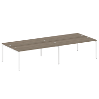 Metal System Quattro Р. ст. на 4 раб. места на П-образном м/к 40БП.СМ-4.5 Акация/Антрацит металл 3600*1475*750 Metal System Quattro Р. ст. на 4 раб. места на П-образном м/к 40БП.СМ-4.5 Акация/Антрацит металл 3600*1475*750