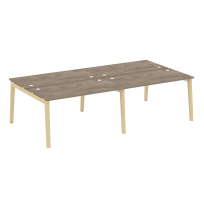Onix Wood Рабочая станция OW.D.RS-4.3.7 Белый бриллиант/Дуб светлый/Белый металл 2760*1475*750 Onix Wood Рабочая станция OW.D.RS-4.3.7 Белый бриллиант/Дуб светлый/Белый металл 2760*1475*750