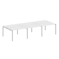 Metal System Quattro Р. ст. на 6 раб. места на П-образном м/к 40БП.СМ-6.2 Акация/Антрацит металл 3600*1475*750 Metal System Quattro Р. ст. на 6 раб. места на П-образном м/к 40БП.СМ-6.2 Акация/Антрацит металл 3600*1475*750