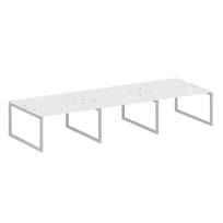 Metal System Quattro Р. ст. на 6 раб. места на О-образном м/к 50БО.СМ-6.3 Акация/Антрацит металл 4200*1475*750 Metal System Quattro Р. ст. на 6 раб. места на О-образном м/к 50БО.СМ-6.3 Акация/Антрацит металл 4200*1475*750