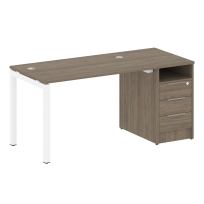 Metal System Quattro Р. ст. с тумбой на П-образном м/к 50БП.РС-СТП-1.2 Акация/Антрацит металл 1612*720*750 Metal System Quattro Р. ст. с тумбой на П-образном м/к 50БП.РС-СТП-1.2 Акация/Антрацит металл 1612*720*750