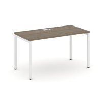 Стол офисный Style Project SN-4P.SP-013 / Дуб Табак – Металл Белый / 1380×700×750