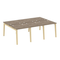Onix Wood Рабочая станция OW.D.RS-6.0.8 Белый бриллиант/Дуб светлый/Белый металл 2340*1635*750 Onix Wood Рабочая станция OW.D.RS-6.0.8 Белый бриллиант/Дуб светлый/Белый металл 2340*1635*750