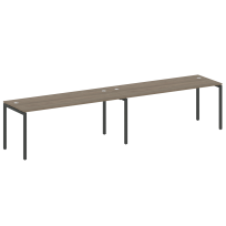 Metal System Quattro Р. ст. на 2 раб. места на П-образном м/к 40БП.СМ-2.5 Акация/Антрацит металл 3600*720*750 Metal System Quattro Р. ст. на 2 раб. места на П-образном м/к 40БП.СМ-2.5 Акация/Антрацит металл 3600*720*750
