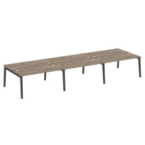 Onix Wood Рабочая станция OW.D.RS-6.4.7 Белый бриллиант/Дуб светлый/Белый металл 4740*1475*750 Onix Wood Рабочая станция OW.D.RS-6.4.7 Белый бриллиант/Дуб светлый/Белый металл 4740*1475*750