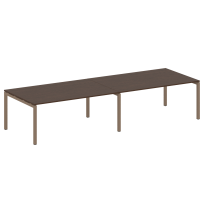 Metal System Quattro Перег. стол (2 столешницы) на П-образном м/к 50БП.ПРГ-2.5 Акация/Антрацит металл 3600*1235*750 Metal System Quattro Перег. стол (2 столешницы) на П-образном м/к 50БП.ПРГ-2.5 Акация/Антрацит металл 3600*1235*750