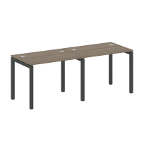 Metal System Quattro Р. ст. на 2 раб. места на П-образном м/к 50БП.СМ-2.1 Акация/Антрацит металл 2000*720*750 Metal System Quattro Р. ст. на 2 раб. места на П-образном м/к 50БП.СМ-2.1 Акация/Антрацит металл 2000*720*750