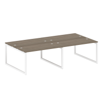 Metal System Quattro Р. ст. на 4 раб. места на О-образном м/к 50БО.СМ-4.3 Акация/Антрацит металл 2800*1475*750 Metal System Quattro Р. ст. на 4 раб. места на О-образном м/к 50БО.СМ-4.3 Акация/Антрацит металл 2800*1475*750