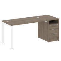 Metal System Quattro Р. ст. с тумбой на П-образном м/к 50БП.РС-СТП-1.3 Акация/Антрацит металл 1812*720*750 Metal System Quattro Р. ст. с тумбой на П-образном м/к 50БП.РС-СТП-1.3 Акация/Антрацит металл 1812*720*750