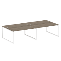 Metal System Quattro Р. ст. на 4 раб. места на О-образном м/к 40БО.СМ-4.4 Акация/Антрацит металл 3200*1475*750 Metal System Quattro Р. ст. на 4 раб. места на О-образном м/к 40БО.СМ-4.4 Акация/Антрацит металл 3200*1475*750