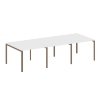 Metal System Quattro Перег. стол (3 столешницы) на П-оразном м/к 40БП.ПРГ-3.1 Акация/Антрацит металл 3000*1235*750 Metal System Quattro Перег. стол (3 столешницы) на П-оразном м/к 40БП.ПРГ-3.1 Акация/Антрацит металл 3000*1235*750