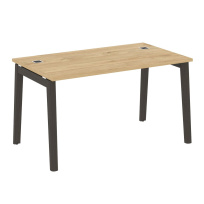 Onix Wood Direct Стол руководителя OW.SRR-3.8 Белый бриллиант/Дуб светлый/Белый металл 1380*800*750 Onix Wood Direct Стол руководителя OW.SRR-3.8 Белый бриллиант/Дуб светлый/Белый металл 1380*800*750