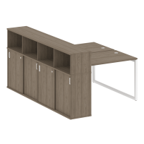 Metal System Quattro Р. ст. с шкафом-купе на О-образном м/к 40БО.РС-СШК-4.2 Т Акация/Антрацит металл 1610*2332*1098 Metal System Quattro Р. ст. с шкафом-купе на О-образном м/к 40БО.РС-СШК-4.2 Т Акация/Антрацит металл 1610*2332*1098