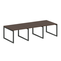 Metal System Quattro Перег. стол (3 столешницы) на О-оразном м/к 50БО.ПРГ-3.1 Акация/Антрацит металл 3000*1235*750 Metal System Quattro Перег. стол (3 столешницы) на О-оразном м/к 50БО.ПРГ-3.1 Акация/Антрацит металл 3000*1235*750