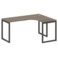 Metal System Quattro Стол криволинейный правый на О-образном м/к 40БО.СА-4 (R) Акация/Антрацит металл 1600*1200*750 Metal System Quattro Стол криволинейный правый на О-образном м/к 40БО.СА-4 (R) Акация/Антрацит металл 1600*1200*750