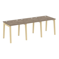 Onix Wood Рабочая станция OW.RS-3.0.8 Белый бриллиант/Дуб светлый/Белый металл 2340*800*750 Onix Wood Рабочая станция OW.RS-3.0.8 Белый бриллиант/Дуб светлый/Белый металл 2340*800*750
