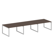 Metal System Quattro Перег. стол (3 столешницы) на О-оразном м/к 50БО.ПРГ-3.3 Акация/Антрацит металл 4200*1235*750 Metal System Quattro Перег. стол (3 столешницы) на О-оразном м/к 50БО.ПРГ-3.3 Акация/Антрацит металл 4200*1235*750