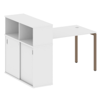 Metal System Quattro Стол офисный с шкафом-купе на П-образном м/к 40БП.РС-СШК-3.2 Т Вяз/Мокко металл 1610×1120×1098 Metal System Quattro Стол офисный с шкафом-купе на П-образном м/к 40БП.РС-СШК-3.2 Т Вяз/Мокко металл 1610×1120×1098